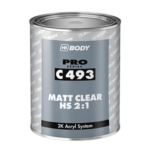 BODY 493 CLEAR MAT HS-CM 1L (6)